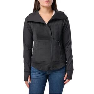 5.11 Tactical Jacket Womens Medium Black Crystal Hybrid Full Zip Asymmetrical